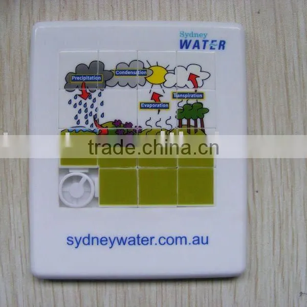 Mini Sliding Puzzle,plastic Promotional Game Puzzle