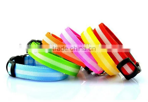 Wholesale Flashing LED Nylon Dog Collar Factory Directly photo-5