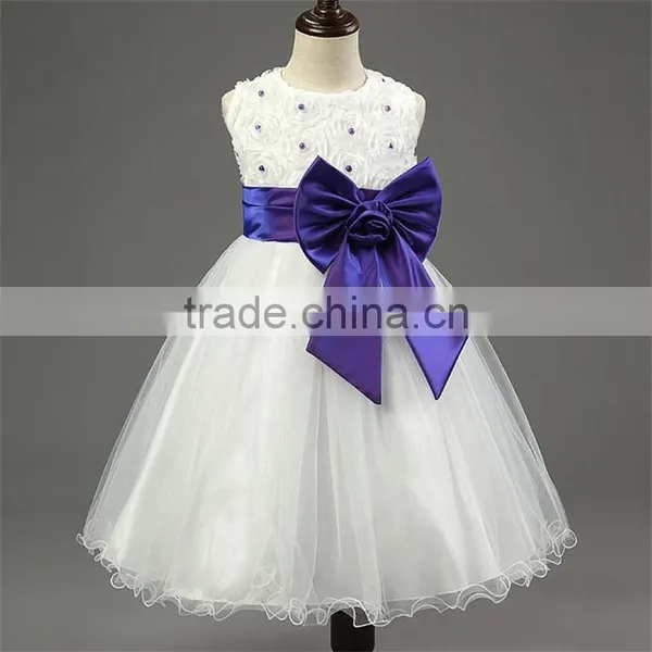 Children's Princess Dresses for Wedding Party Events Baby Girl Holy Communion Dress Bow Girls 1 Year Birthday Dress Ceremonies photo-5