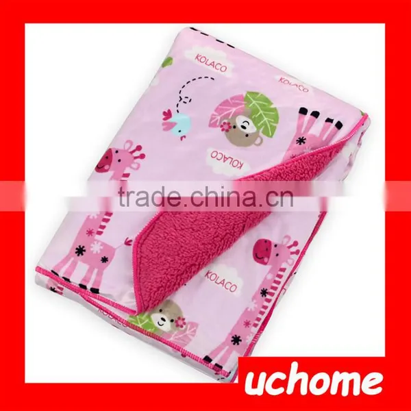 UCHOME Spring&Autumn Super Soft Short Plush Printed Infant Baby Blanket photo-3