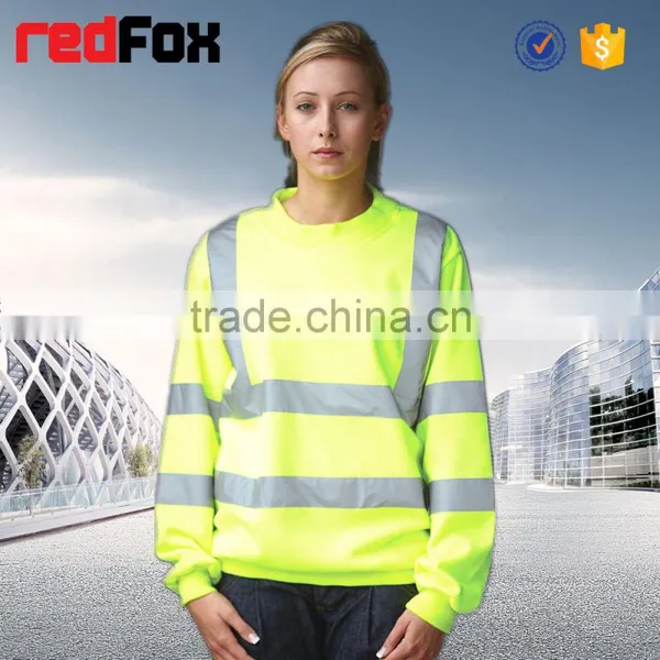 Casual Comfort Safety Reflective Fleece Sweatshirt photo-4