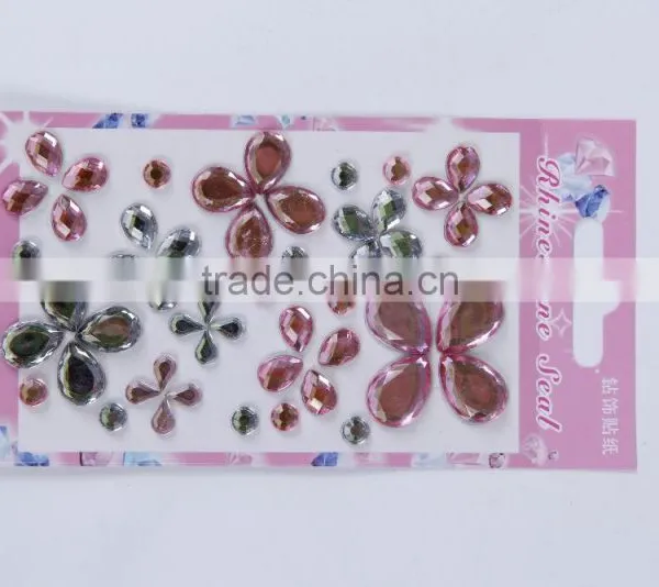 Crystal Diamond GEM Rhinestone Self Adhesive Sticker photo-4