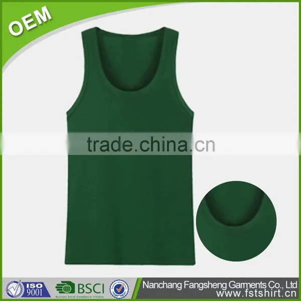 Hot New Products for 2016 100% Cotton Multicolor Men's Sport Vest, Tank Top, China Bulk Wholesale Clothing photo-3