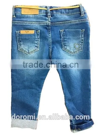 Children Knitted Demin Pants photo-2