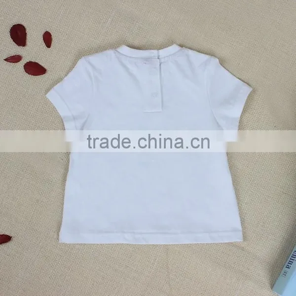 Plain White Design Baby Boy Tops Baby Cute T-shirts photo-2