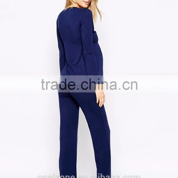 Regular Fit Ture to Size Jersey Nursing Pajamas for Women 2015 photo-3