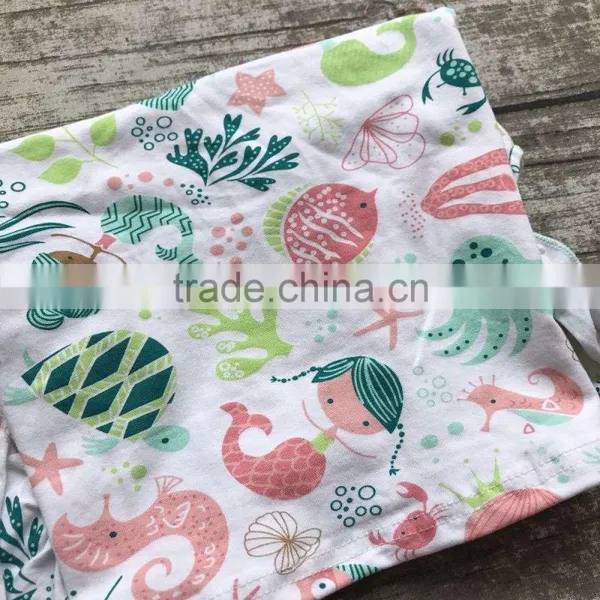 Summer Baby Girls Clothes Coral Ocean World Fish Under the Sea Boutique Shorts Cotton Kids Wear Ruffles Match Accessories photo-5