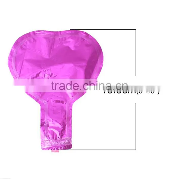 Aluminium Foil Balloons Party Decoration Heart Fuchsia photo-2
