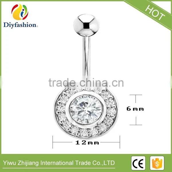 Hot Selling AAA Cubic Zricon Navel Ring With Low Price photo-3