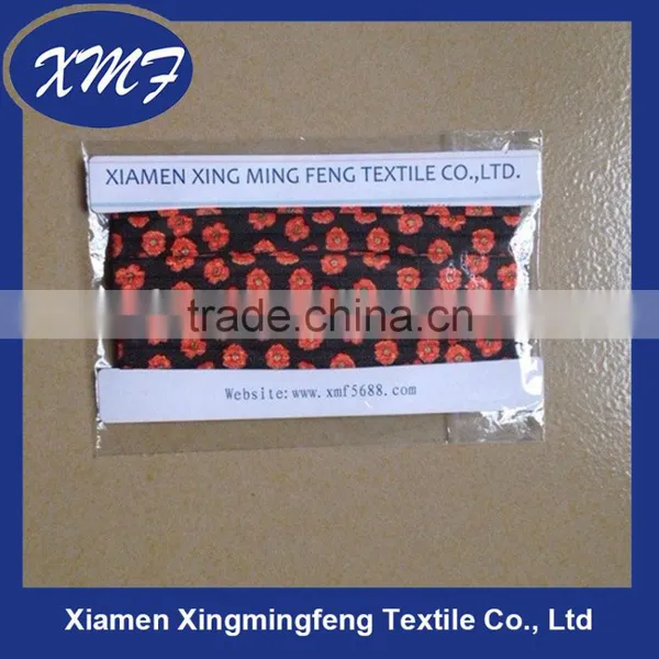Flower Printed Fold Elastic Tape