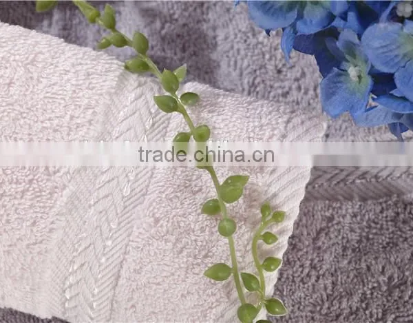 Luxury Hotel Wholesale Dobby Dyed Hand Towel 100% Cotton photo-2