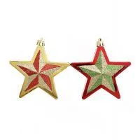 2016 New Arrival Personalized Plastic Five-Pointed Star For Christmas Ornament