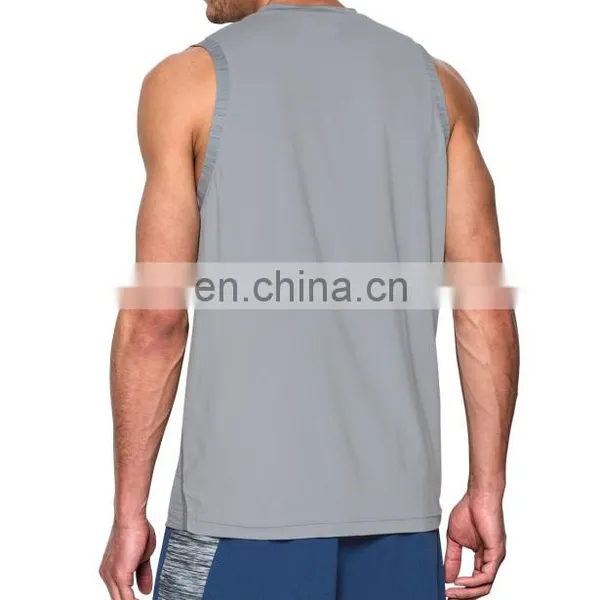 Factory New Screen Printing Custom Logo Muscle Mans Tank Top photo-2