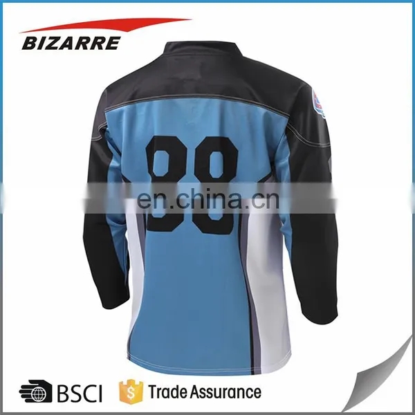 Wholesale Custom Polyester Sublimation Hockey Jersey Team photo-2