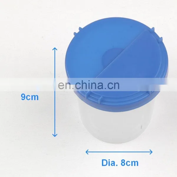 Dia. 8cm, Height 9cm Blue Round Plastic No-Spill Paint Cups photo-5