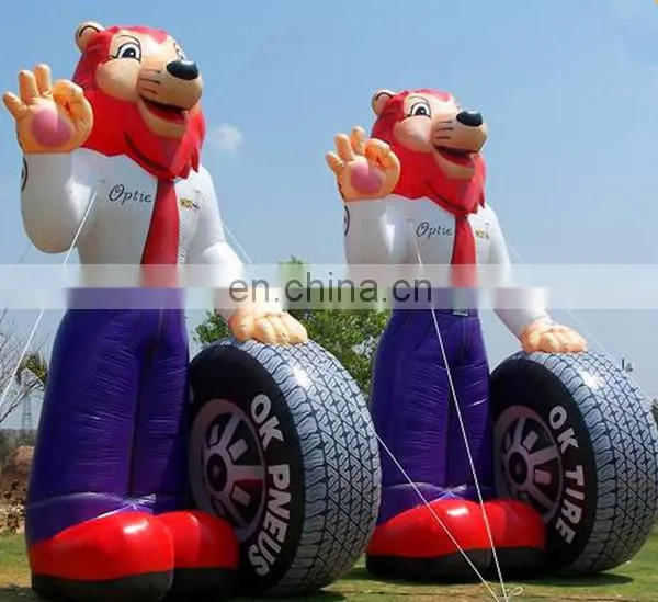Giant Inflatable Tire Fox,inflatable Cartoon for Tire Advertising photo-2