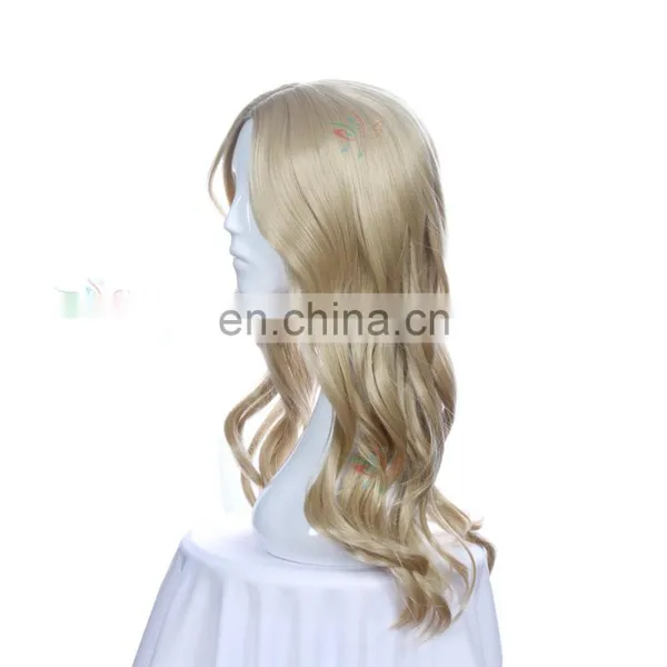 Styler Brand 24" Light Blonde Wig Long Big Wavy Hair Women Cosplay Party Costume Blonde Wig photo-3