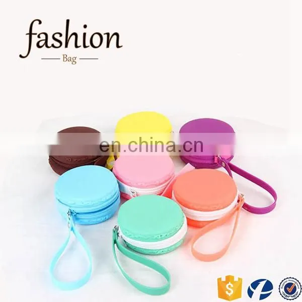 CR Passed European Test Small Elegant Earphone Bag Lovely Green Round Shape Zipper Coin Purse photo-3