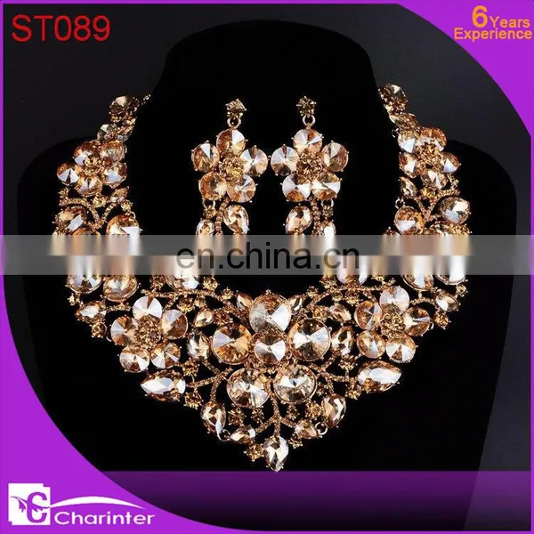 Crystal Beautiful Jewelry Sets Women ST090 photo-6