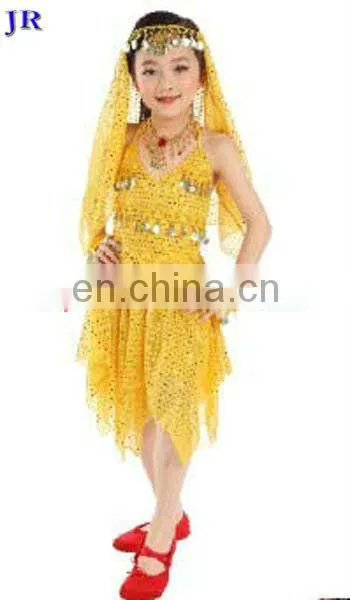 Beautiful Cute Shiny Fabric Belly Dance Costume for Kids ET-010 photo-2
