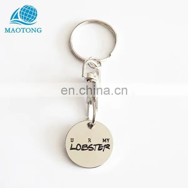 2017 Promotion Gifts Cheap Customize Metal Trolley Token Keychains photo-3