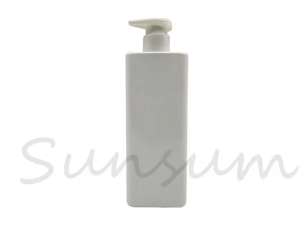 500ml White Shampoo Hair Care Products Pump Shampoo Bottle photo-4