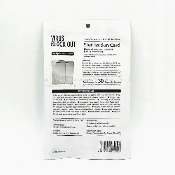 Virus Blocker Portable Virus Shut Out Virus Blocker Steriliazation Air Doctor Card photo-3