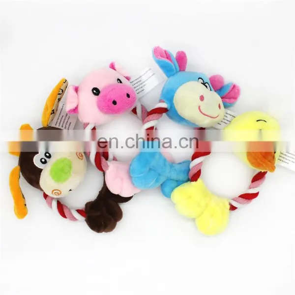 Hot Sale Fashion Colorful Pet Toy Wholesale Squeak Animals Shape Dog Plush Toys photo-2