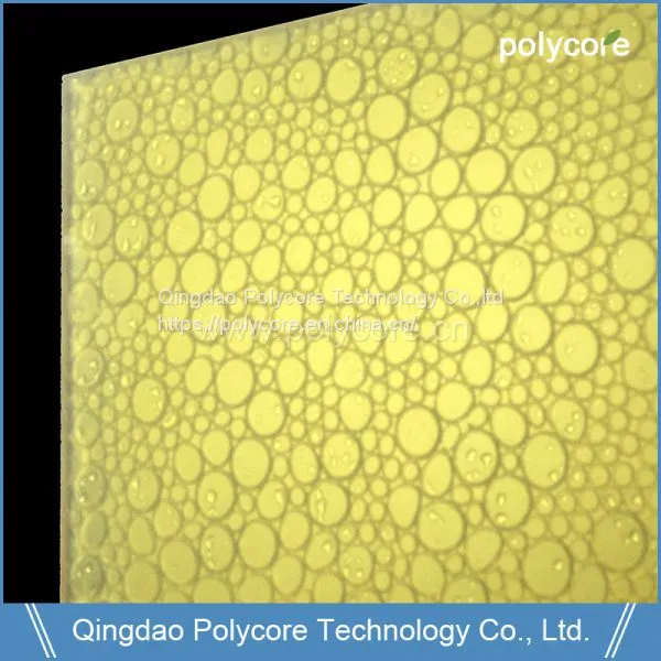 Light Weight Light Transmission Waterproof Fireproof PC Honeycomb Sandwich Panel photo-2