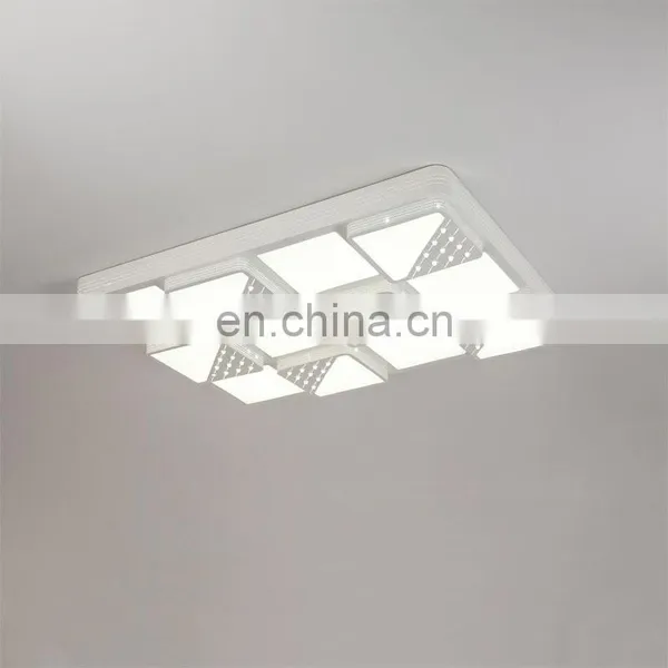 Iron Acrylic Rectangular Simple LED Ceiling Light Atmosphere Living Room Bedroom Lights photo-5