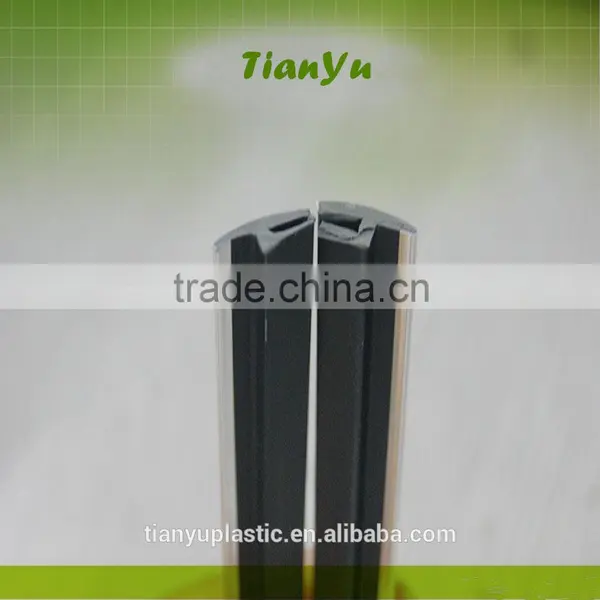 Bottom Door Seal Brush Strip Pvc Chrome Color h Shape Pvc Plastic Rubber Profile photo-4