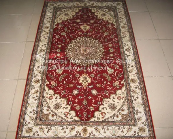 YAMEI Factory Small Size Handmade Silk Prayer Rugs for Sale photo-2
