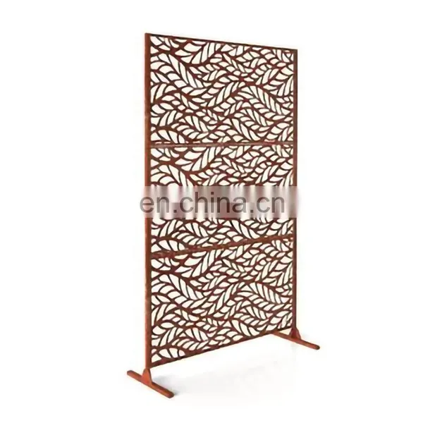 China Supplier Room Garden Decoration Pieces Screen Corten Steel Room Divider/Screen Chinese European Styles