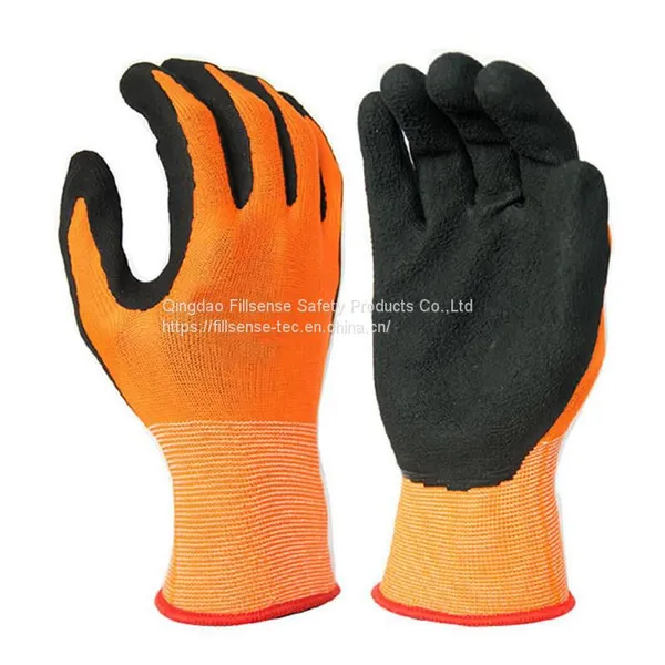 13gauge Polyester Liner Latex Foam Gloves photo-2
