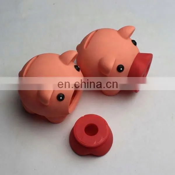 Cheap Unbreakable Wholesale Custom PVC Pig Shaped Money Saving Box Plastic Piggy Bank photo-2
