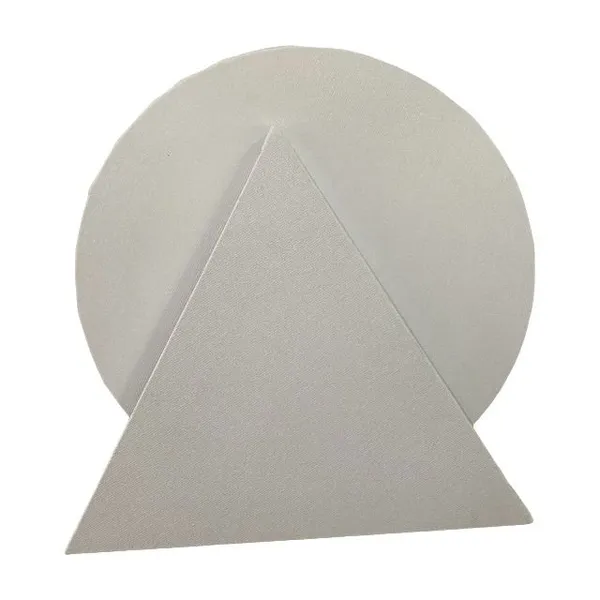100% Cotton 280gsm Blank Triangle Shape Stretched Canvas photo-3
