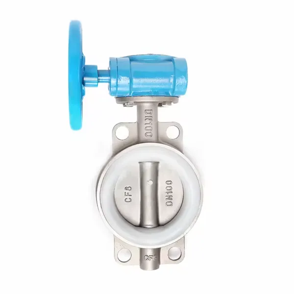 Durable Stainless Steel Butterfly Valve With NBR Umbrella Valve Epdm PTFE RPTFE Seat for Fluid Control