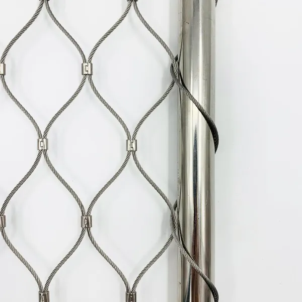 Wholesale Price for 50*92mm Diagonal Size Stainless Steel Wire Rope Ferrule Mesh for Safety Nets and Zoo photo-6