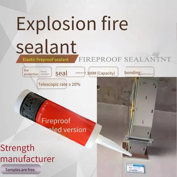 White High-elasticity Fireproof Sealant for Fire Doors. Manufacturer of Zhentai Fireproof Sealant photo-3