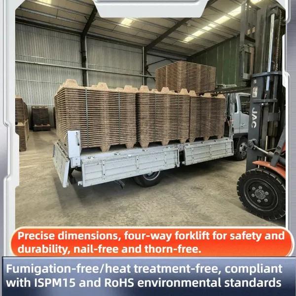 Cost-Effective Molded Wood Pallets — Factory Direct Supply — Versatile for Warehousing, Internal Circulation, and Export photo-2
