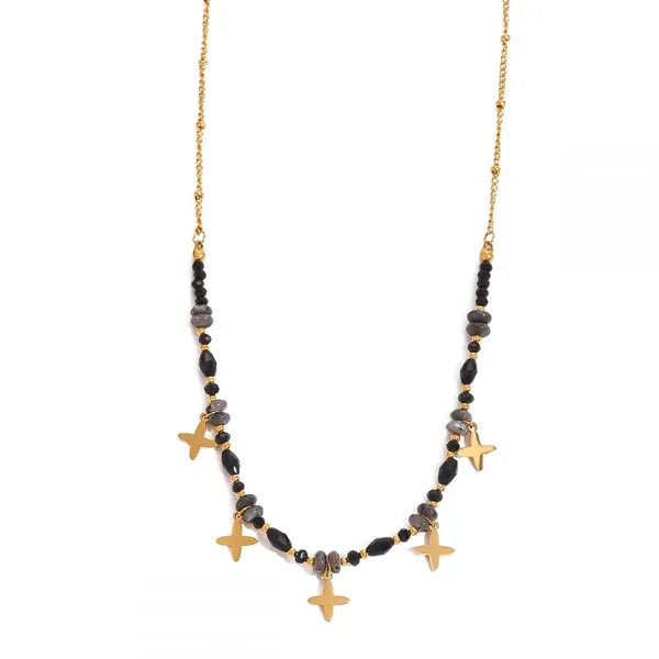 Exquisite Minimalist Stainless Steel Gold Necklace - Waterproof & High Quality photo-3