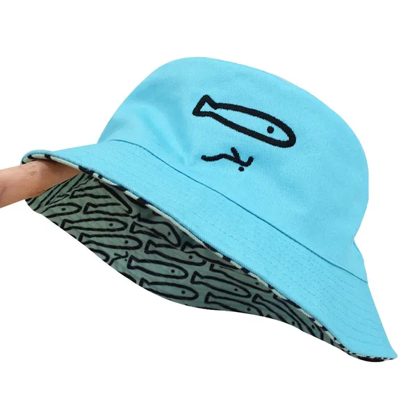 Stylish Reversible Bucket Hat With Custom Logo for Sun Protection photo-4