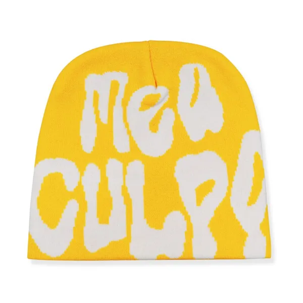 Colorful Jacquard Knit Beanie Hat Soft Warm Stretch Winter Skull Cap Custom Knitted Headwear photo-5
