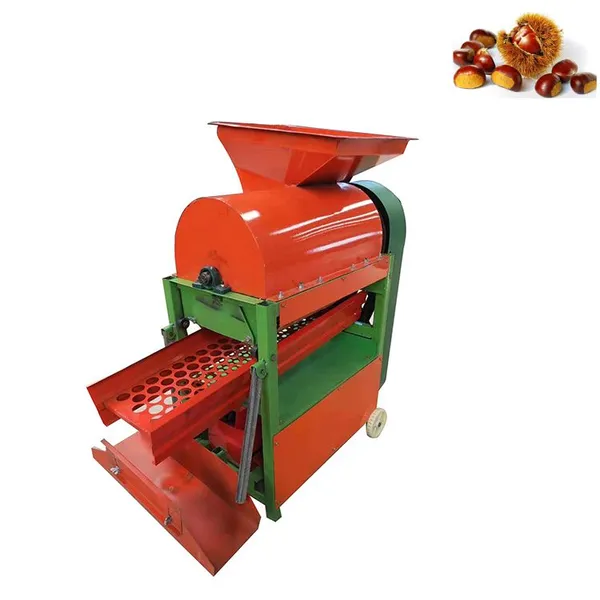 SN-QDMECH Low Breakage Chestnut Burr Shelling Machine Chestnut Peeling Machine Chestnut Husker Sheller Machine
