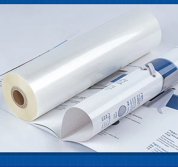 Commercial BOPP Pre-coated Laminating Film Roll, Glossy Matte Thermal Lamination Film, 1/3 Inch Core for Printing Shop & Photo Studio