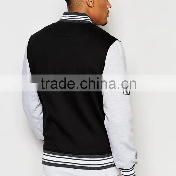 New 2016 Fashion Mens Button Up Baseball Varsity Jacket photo-5