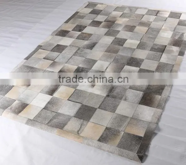 Hot Patchwork Cow Skin Carpet Natural Cowhide Rugs Quality Choice