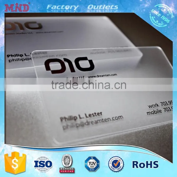 MDC31 13.56mhz Rfid Pvc 1K S50 Transparent Nfc Card photo-2