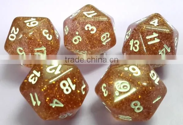 High Quality Plastic Dice Box With Glitter Effect photo-2