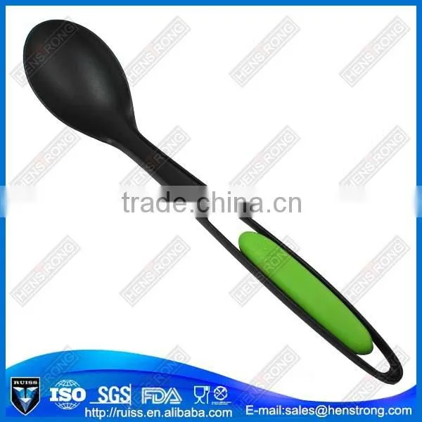 Wholesale Kitchen Utensils Non-stick Nylon Fishing Soup Spoon photo-3